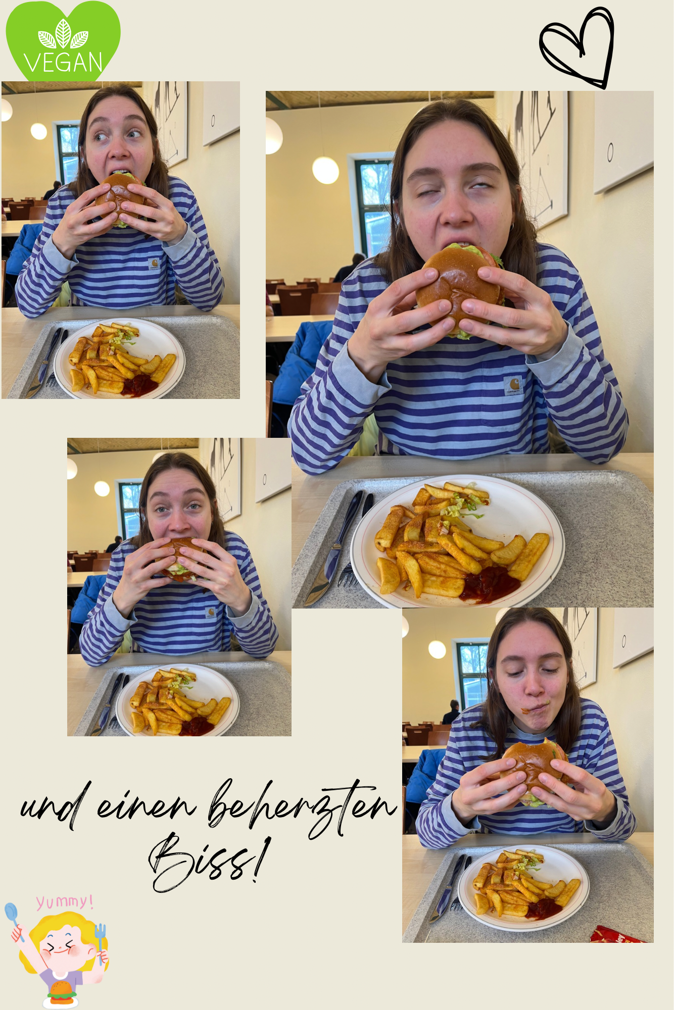 Bildcollage zum Thema: Was braucht der perfekte vegane Burger