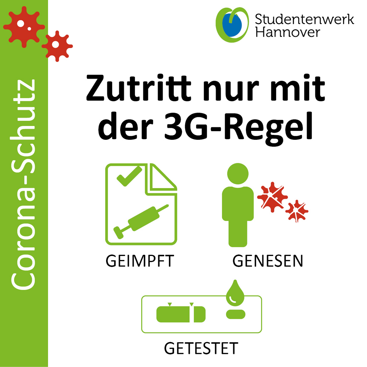 Studentenwerk Hannover CoronaRegeln in den Mensen