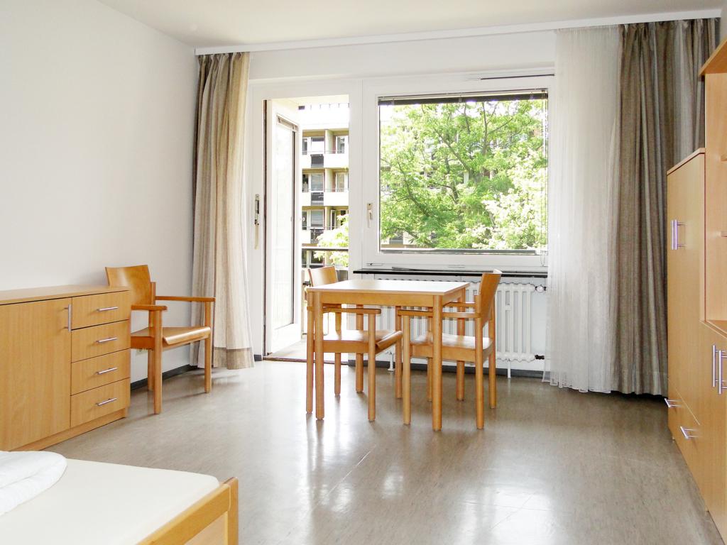 Wohnraum eines MHH Apartments 